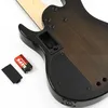 Mini 4 String Ukulele Electric Bass Black Color sem trastes apenas linhagem com traste com bolsa