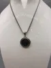 Pendant Necklaces Le Han Jewelry Dot Round Neckalce With Black Cubic Zirconia