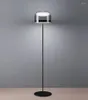 Floor Lamps LED Lamp Nordic 24W Warm Color Glass Shade Light Big For Living Room Smoke