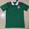 Fotbollströjor hemkläder Mexiko Jersey Vintage Football Shirt Upopular Short Sleeve Sports Little Pea Team