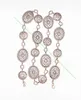 Belts 104cm Fashion Retro Style Women Metal Art Flower Waist Chain Female Oval Conchos Belt Wind Skirt