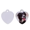 Anti-Lost Sublimation Dog Collars Keychains Nome Id Tags Gifts For Dogs Lovers Collartags para Dog Gravado Pettag Puppy Tag BBB16634