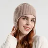 Winter beanie gebreide hoeden mannen en vrouwen buiten warm verdikking plus fluweel losse winterdoppen