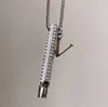 Unisex Cubaanse Choker Kristal Fluitje Hanger Ketting Kleding Trui Ketting Vrouwelijke Hiphop Sieraden Huwelijksgeschenken