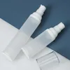 Flacone spray portatile bianco smerigliato flacone spray flacone sottovuoto 15 ml 30 ml 50 ml dispenser LK334