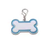 Keychains Diy Blank Sublimation Dog Pet Id Nome Tags Placas para gatos pingentes de j￳ias Ambas