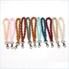 Keychains Lanyards Boho Bag Accessories Rame Wristlet Keychains Wrist Lanyard Strap Keyring Bracelet Assorted Color Rames Braided Dhxvn