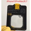 3D transparente lente de c￢mera traseira resistente a arranh￵es protetora vidro temperado com c￭rculo flash para iPhone 13 12 mini 11 13 Pro Max