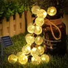 Decorações de jardim Luzes de corda solar 100 LEDS Fairy Outdoor com 8 modos IP65 Garland à prova d'água Luz de Natal para a Decoração de Party 221025