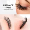 Falska ögonfransar 6d Premade Loose Fans Eyelash Ryssland Volymförlängningsträning Kort stamtransplantation