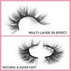 100% handmade 16 styles mink hair false eyelashes with color boxes multi-layer 3D effect natural & super soft with transparent proof cover