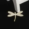 Broches de libellule mignonnes pour femmes luxe ￠ plaque d'or broche broche corsage bijoux accessoires de mariage de bal