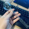 最新水ギセル8インチ大ピレックスガラスオイルバーナーパイプ透明な色の品質パイプ透明な素晴らしいチューブチューブネイルチップ