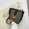 This Year's Popular Thousand Bird Check Bag for Women Autumn and Winter Fashion Ins Texture Versatile Fashion Messenger Bag 220517
