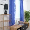 Curtain Water Proof Shower Drape PCS Door Tulle Leaves Vines Window 1 Panel Scarf Sheer Home Tub Liner