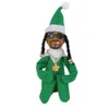 Box Green Purple Snoop üzerinde Stoop Christmas Elf Bebekler Bükülmüş Oyuncaklar Nozmas Yeni Yıl Festivali Parti Süslemeleri Siyah Man4278337