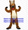 Brun Cheval Mascotte Costume Mascotte Steed Poney Adulte Personnage De Dessin Animé Tenue Costume Album De Peinture Marque Plan Promotion No.3671