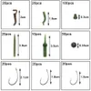 낚시 액세서리 420pcsbox 잉어 잉어 태클 키트 Swivels Hooks Anti Tangle Sleeves Hook Stop 구슬 Boilie Bait Screw 221025