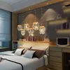 Strängar Alla hjärtans dag Creative 3D Romantic Curtain LED String Light Holiday Lighting Fairy Lights Garland Home Bedroom Decoration