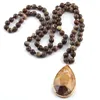 Colares pendentes Bohemian Jewelry Fashion Stone Notted Natural for Women