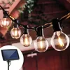 Decoraciones de jardín Solar Light Street Garland LED al aire libre G40 Bulb impermeable para decoración Camping Ing 221025