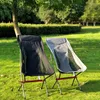 Camp Furniture Outdoor 7075 Aviation Aluminium Folding Chair with High Moon Portable Camping Fishing Leisure Beach rygg