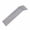 Reusable Metal Drinking Straws Stainless Steel Home Party Bar Accessories Straight Bent Tea Coffee Drinking For Tumblers 215x6mm 2000pcs DAT509