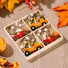 Fournitures de fête de Thanksgiving Gnome de récolte pendentif en bois décorations automne arbre suspendu ornement RRC158