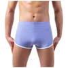 Mutande Intimo Uomo Boxer Homme Moda sexy Strisce di colore Vita bassa Mutandine Confortevole Lingerie erotica Boxer Calzoncillo Hombr