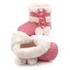 Premiers marcheurs hiver neige bébé bottes chaud peluches balles intérieur coton doux semelle en caoutchouc infantile né enfant en bas âge chaussures Botas De