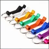 Keychains Lanyards DHS Aluminium Portable Can Opener Key Chain Ring Ring Restaurant Promotie Geschenken Keukengereedschap Verjaardag Geschenkfeestje S DHM79