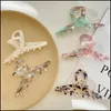 Hair Pins Ink Hair Claws Solid Color Plastic Grab Clips Women Korean Accessories For Girls Buckle Bath Ponytail Holder Drop Delivery Dhalv