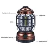 Portable Lanterns 18650 LED Camping Lantern Waterproof USB Rechargeable Outdoor Emergency Light