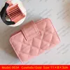 Luxury Designer Card Holder Women Genuine Leather Bag Large Capacity Cowhide Credit Card Business Wallet Ladies Coin Purse Short Key Case Classic Caviar