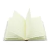 米国倉庫昇華ブランクメモ帳A5ホワイトジャーナルノートブックPU革覆われた熱伝達印刷メモ帳粘着テープ