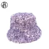 Bonnet / Skull Caps FS 2022 Automne Hiver Seau Chapeau Pour Femmes Laine D'agneau Panama Chapeaux Hommes Streetwear Bleu Violet Doux Chaud En Peluche Pêcheur Casquette Gorras T221020