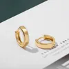 Hoop Earrings Simple Small Piercing Women's Minimalist Korean Gold Color Huggie Statement Jewelry 2022 Trendy