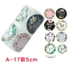 Gift Wrap 2inch Wedding Envelope Seals Handmade Stationery Sticker 500Pcs Flowers Paper Label Stickers Thank You Seal Labels