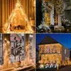 Str￤ngar 1000/2000 LED Fairy Cluster Firecracker Light Outdoor Plug in Christmas String Garland f￶r semesterfestdekor