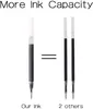 VEIAO Гель чернила ручки роллер и заправка для ручки 0,7 мм средней линии черный /синий цвет