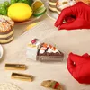Gift Wrap 100Pcs Triangle Cheesecake Boxes Slice Cake Box Pie Holders For Bakery Party Wedding