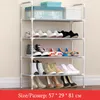 Clothing Storage Simple Stainless Steel Wrought Iron Shoe Rack Multi-layers Dormitory Metal Stand Household Entrance Cabinet