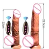 Sex zabawki do masażu bezprzewodowy Dildo wibrator realistyczny ogrzewanie elektryczne wibracyjny duży ogromny Penis g Spot zabawki dla kobiet Usb akumulator