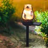 Luci a LED ad energia solare Giardino Riccio Animale Pixie Prato Lampade Ornamento Lampada impermeabile Natale unico all'aperto