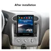 Android 11 Carplay Car DVD Radyo Oyuncusu GPS 2 DIN Autoradio Ford Focus 2 3 MK2 MK3 2004 2005-2011 Tesla Style Multimedya