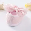 First Walkers 1 Pair Born Shoes Bow-knot Ornament Eye-catching Wear-resistant Toddler Baby Supplies