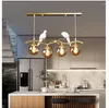 Żyrandole ly Nordic Vintage Lights Lights Porthern Europe Industrial Bird Lightings for Cafe Bar Retro Edison Loft Lams