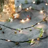 Strings LED 10/20led Pine Copper Wire String Light Battery Powered Holiday Hanging Garland For Christmas Wedding Home Party Decor