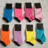 Multicolor Ankle Socks With Cardboad Tags Sports Cheerleaders Black pink Short Sock Girls Women Cotton Sports Socks Skateboard Sneaker 01