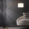 Lámparas de pie Led Glass Ball Lampadaire Tripot Soporte de lámpara Sala de estar Tienda Dormitorio de pie